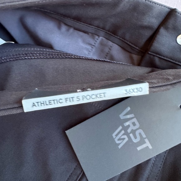VRST Pants Mens 36x30 Black Commuter Athletic Fit Chino Straight Stretch NWT $88 - Picture 6 of 9